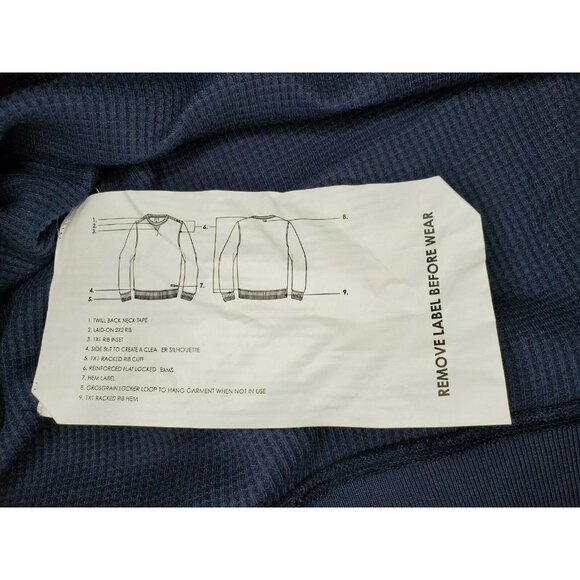 Five Four Los Angeles Blue Embroidered Long Sleeve Pullover – Large Cotton-Poly - Picture 11 of 12